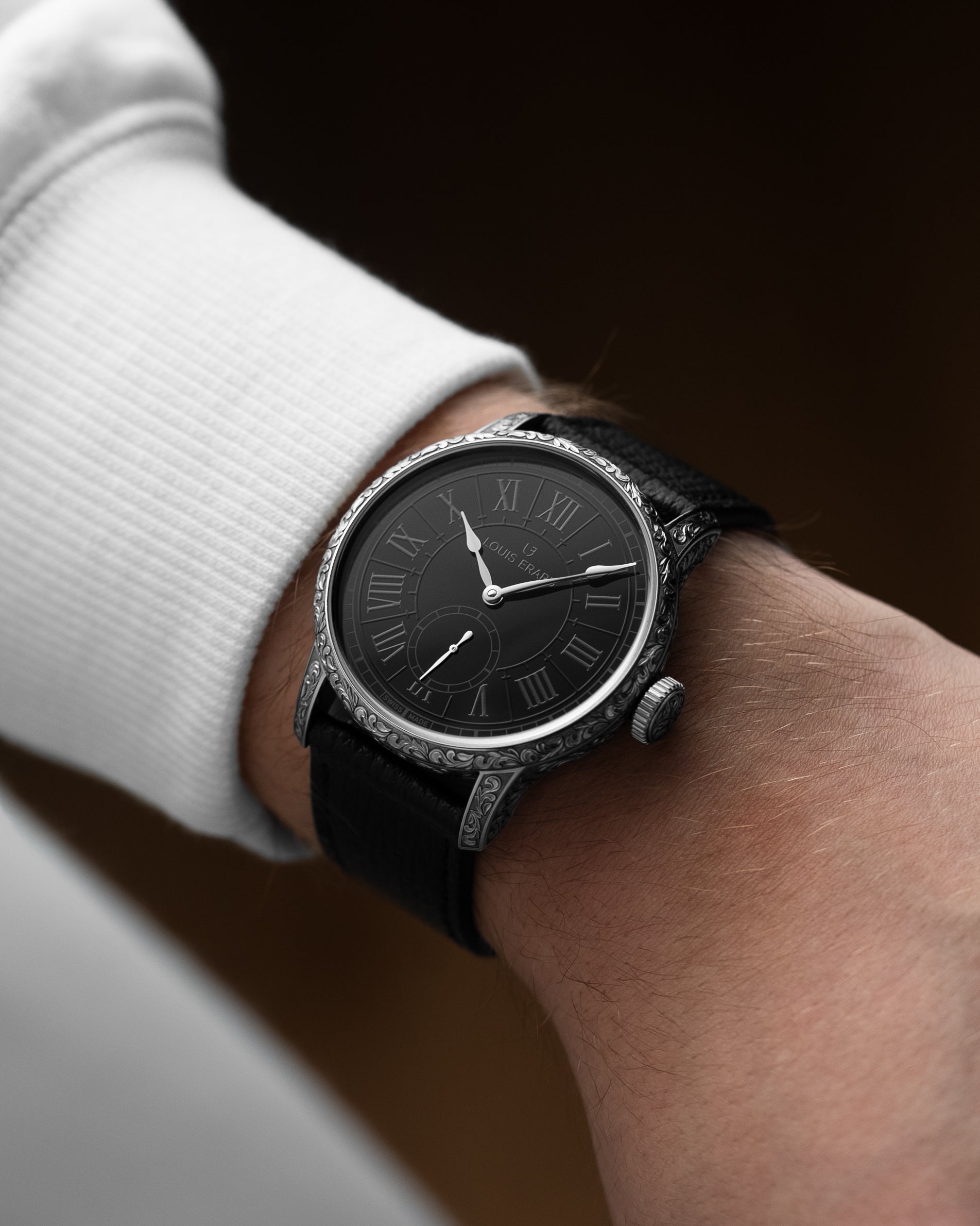 Louis Erard Hand-Engraved Watch