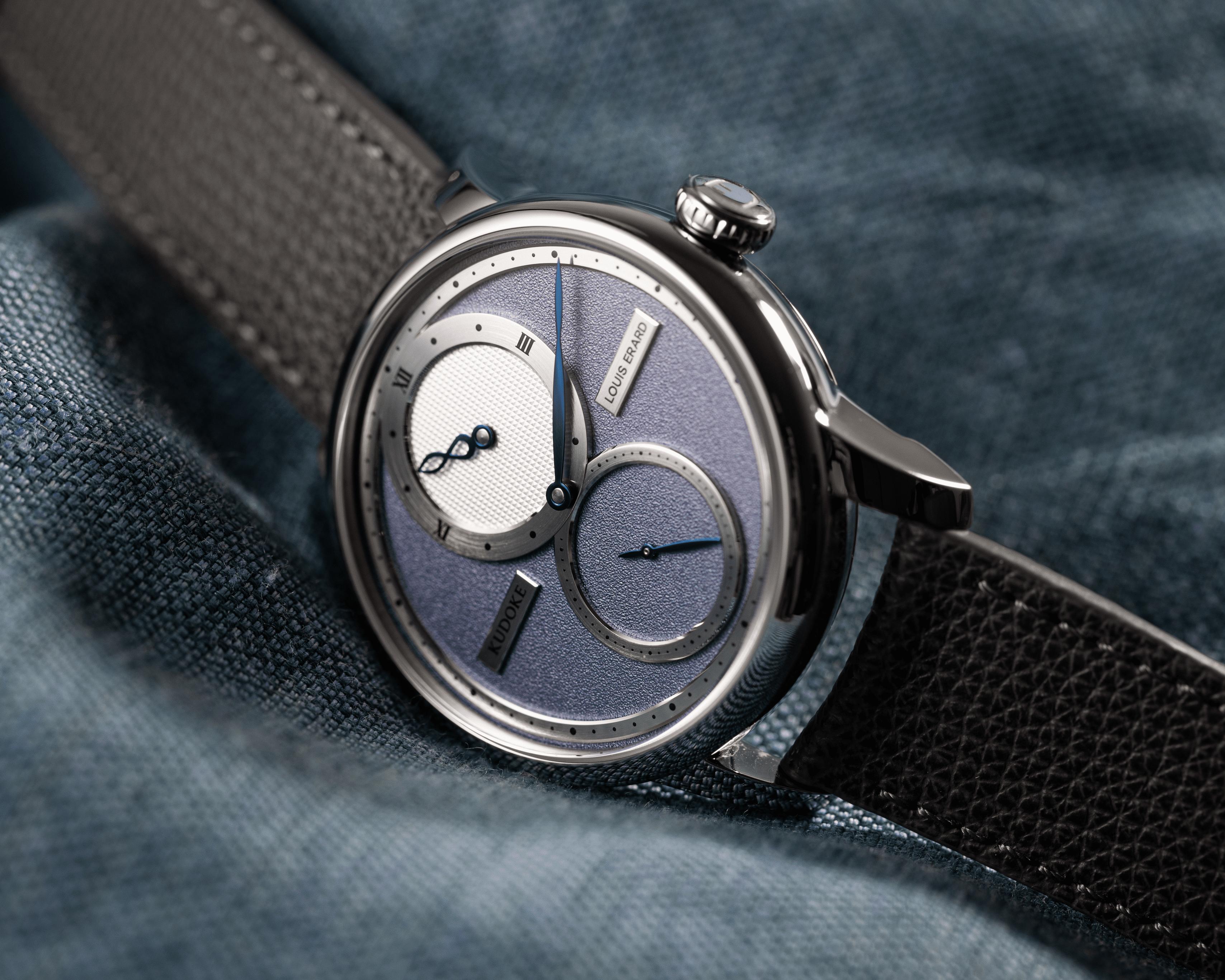 LOUIS ERARD X KUDOKE LIGHT BLUE watch
