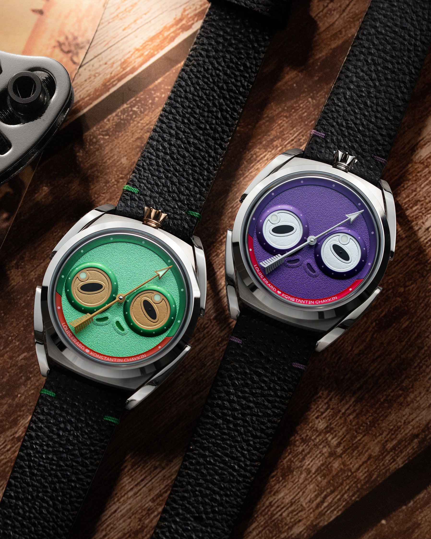 Louis Erard x KONSTANTIN CHAYKIN UNFROGETTABLE Purple Watch