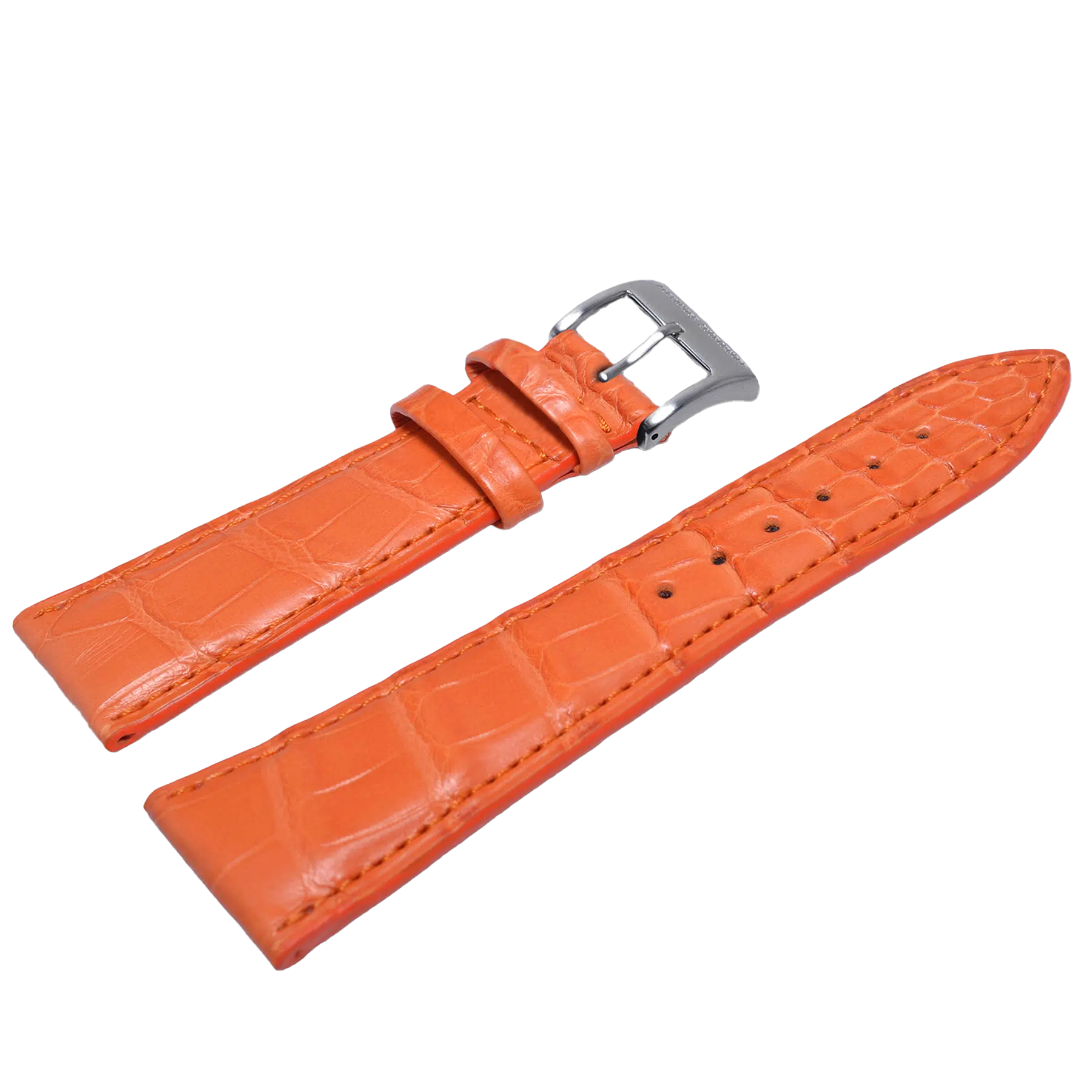 Alexander Shorokhoff kožený remienok z pravej kože aligátora - oranžový