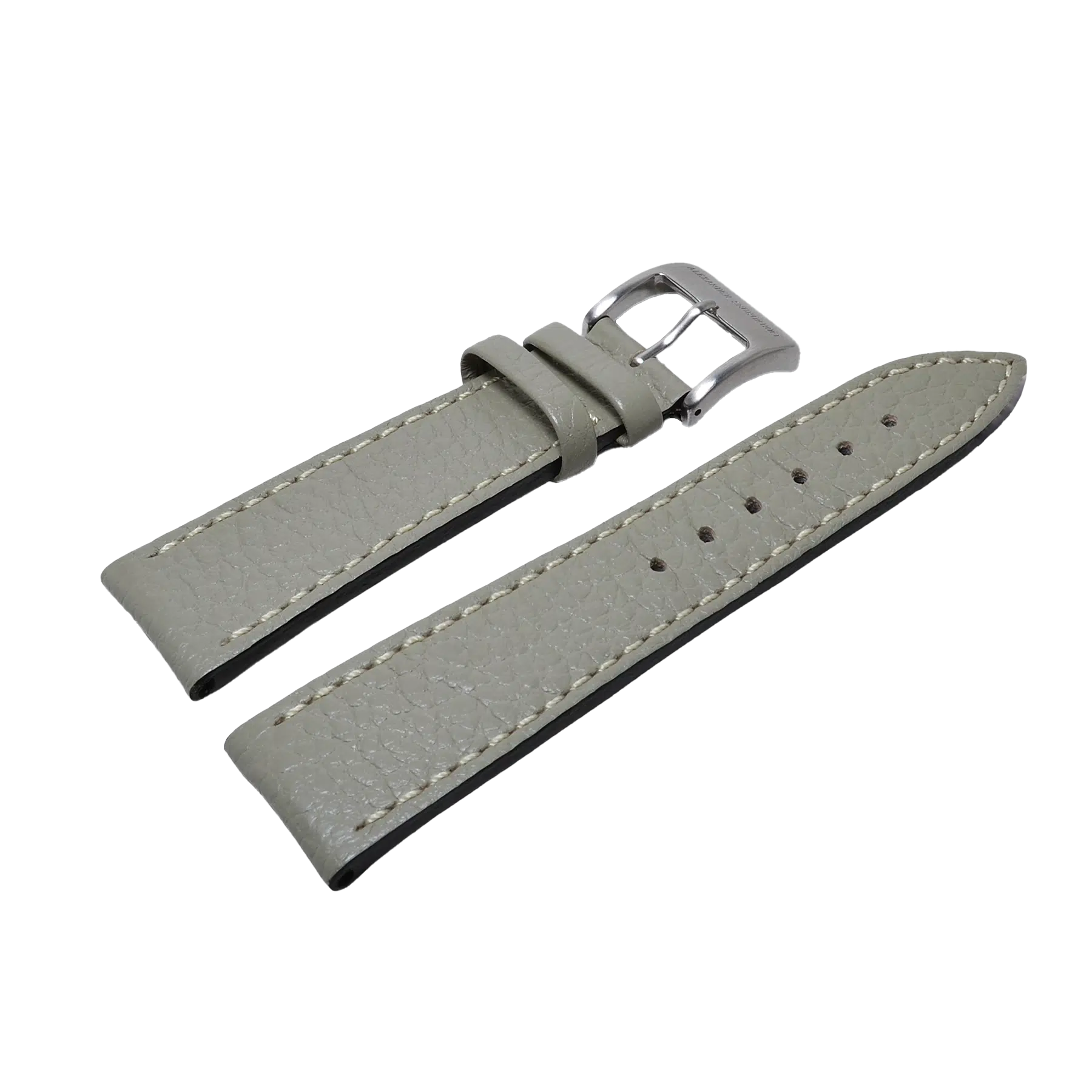 Alexander Shorokhoff kožený remienok z teľacej kože – šedý