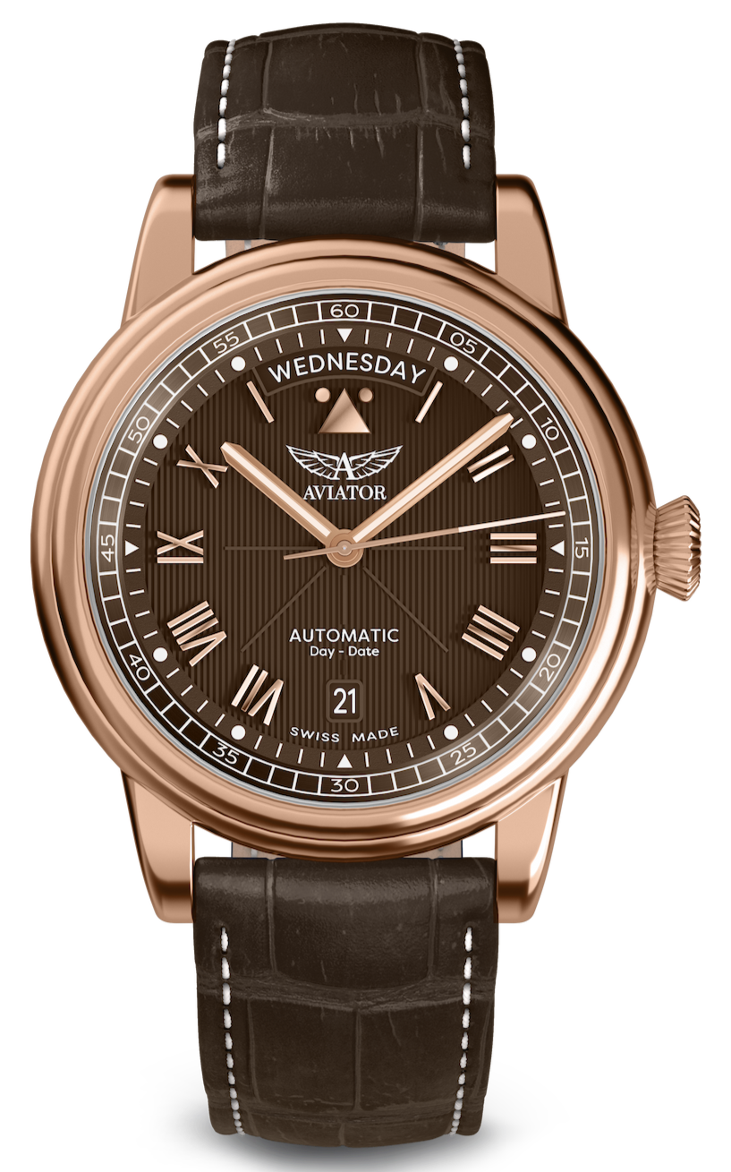 AVIATOR SWISS Douglas day-date 41 V.3.35.2.280.4 watch