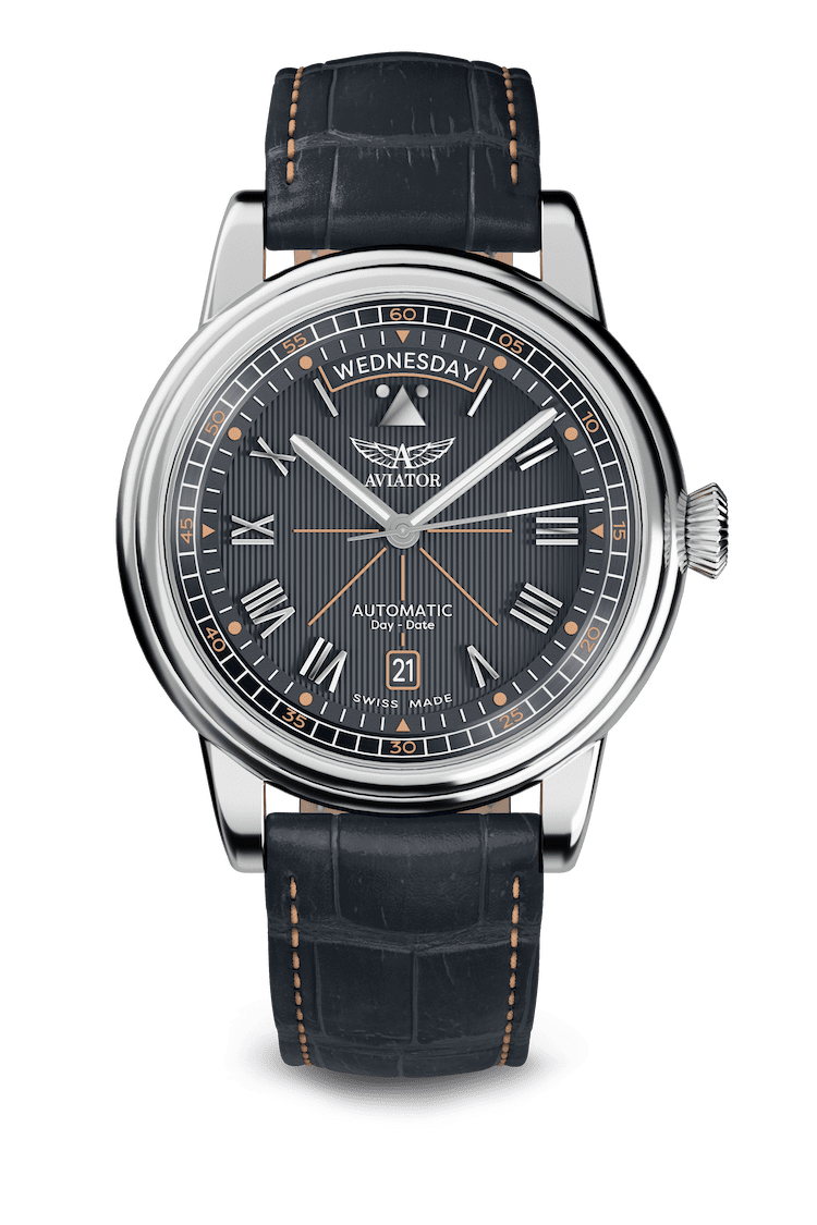 AVIATOR SWISS Douglas day-date 41 watch V.3.35.0.283.4