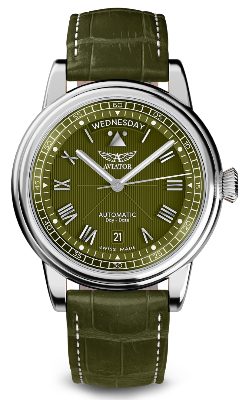 AVIATOR SWISS Douglas day-date 41 watch V.3.35.0.278.4