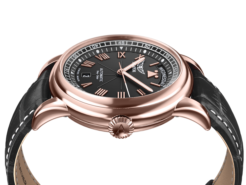 Hodinky AVIATOR SWISS Douglas day-date 41 V.3.35.2.275.4