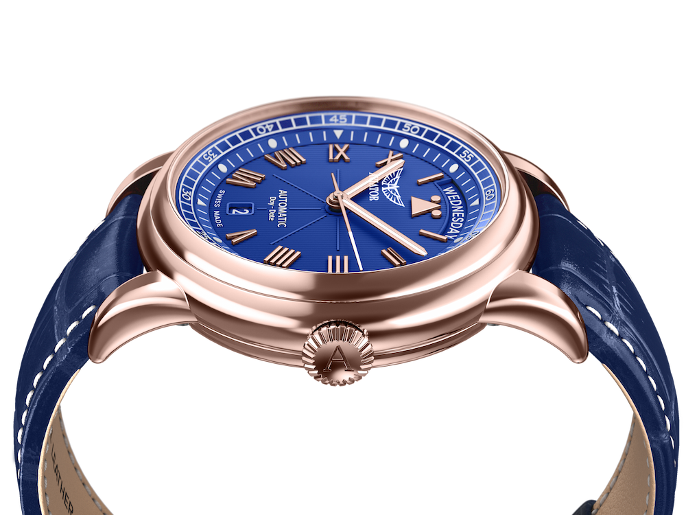 AVIATOR SWISS Douglas day-date 41 V.3.35.2.277.4 watch