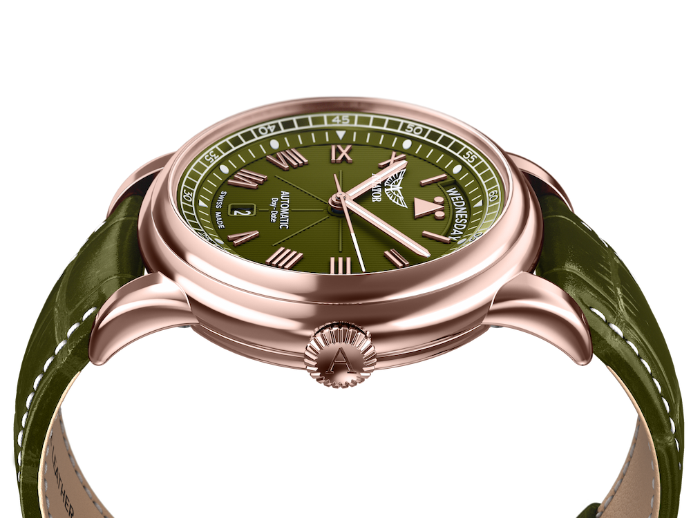 Hodinky AVIATOR SWISS Douglas day-date 41 V.3.35.2.279.4