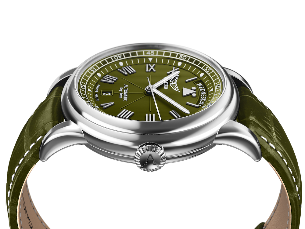 Hodinky AVIATOR SWISS Douglas day-date 41 V.3.35.0.278.4