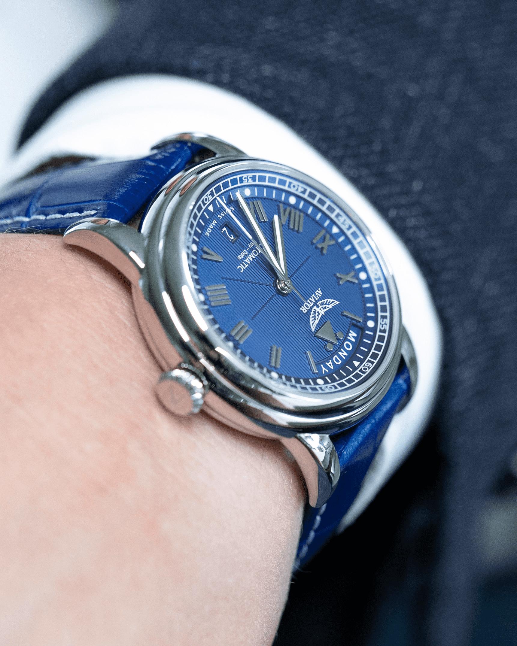 Hodinky AVIATOR SWISS Douglas day-date 41 V.3.35.0.276.4