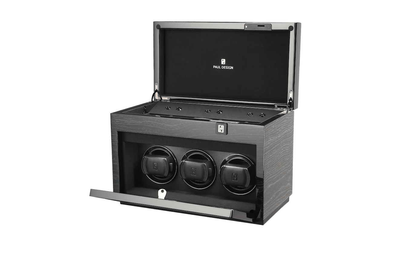 Paul design Gentlemen 3+5 - Natahovač na 3 hodinky + odkládací prostor