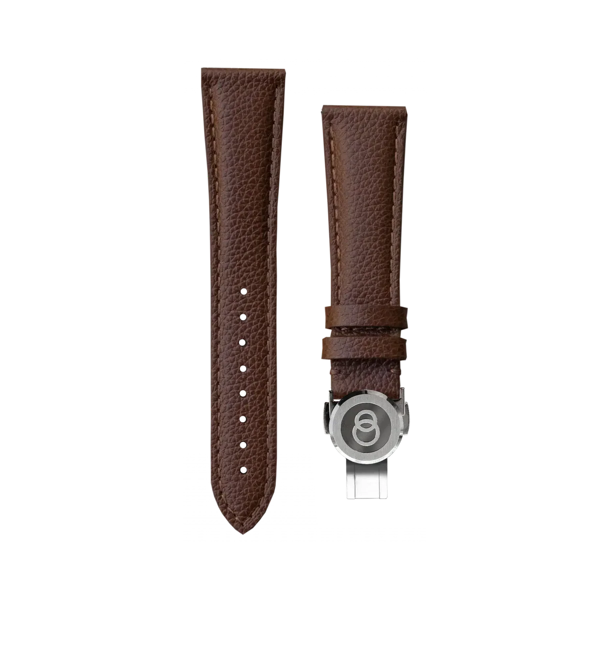Körniges braunes Armband Beaubleu 20 x 16 mm