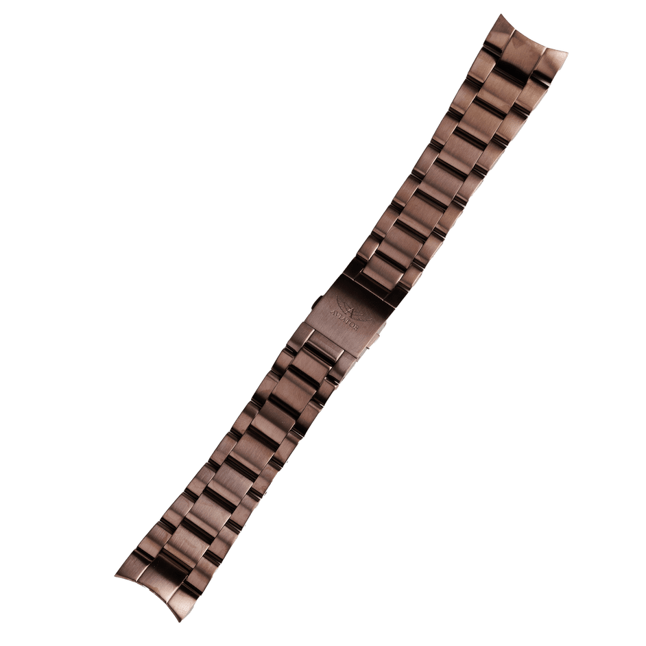 Aviator Swiss kovový náramok pre model AIRACOBRA P45 Chrono - bronzový