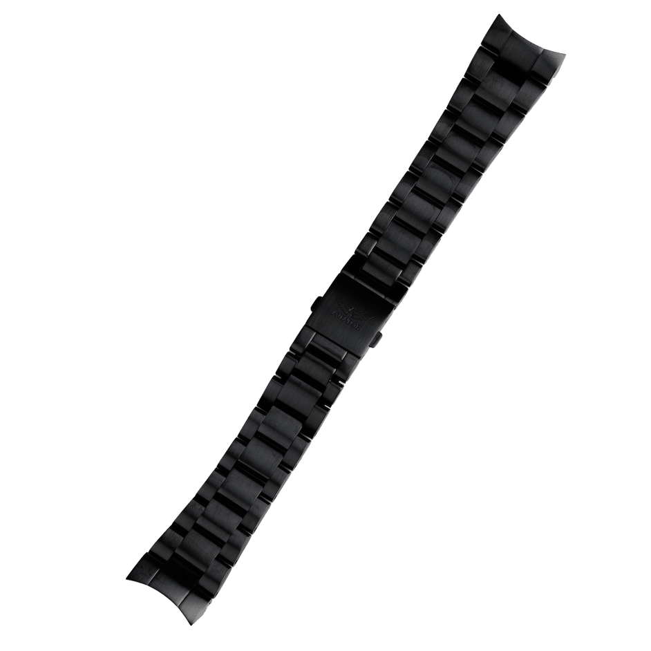 Aviator Swiss kovový náramok pre model AIRACOBRA P45 Chrono - čierny