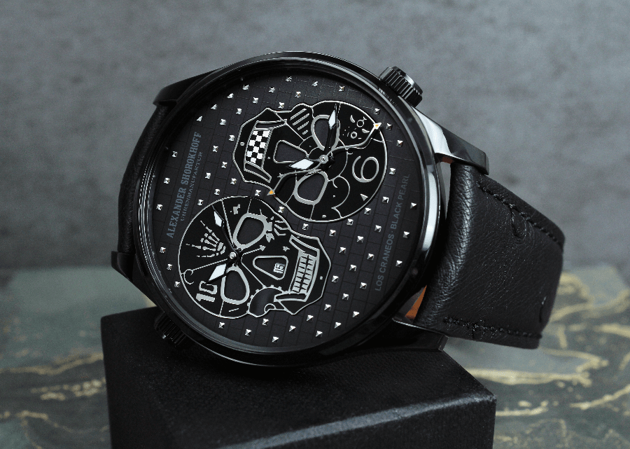 Hodinky Alexander Shorokhoff Black Pearl AS.PL30-LC-CD