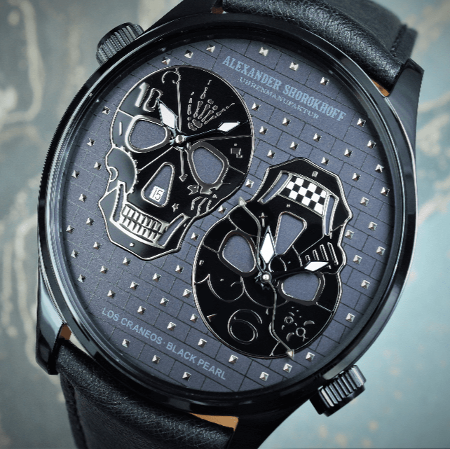 Hodinky Alexander Shorokhoff Black Pearl AS.PL30-LC-CD