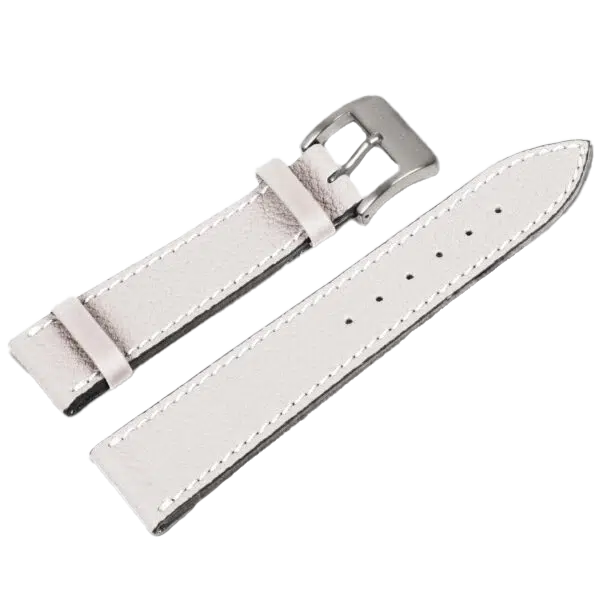 Alexander Shorokhoff kožený remienok z teľacej kože – biely