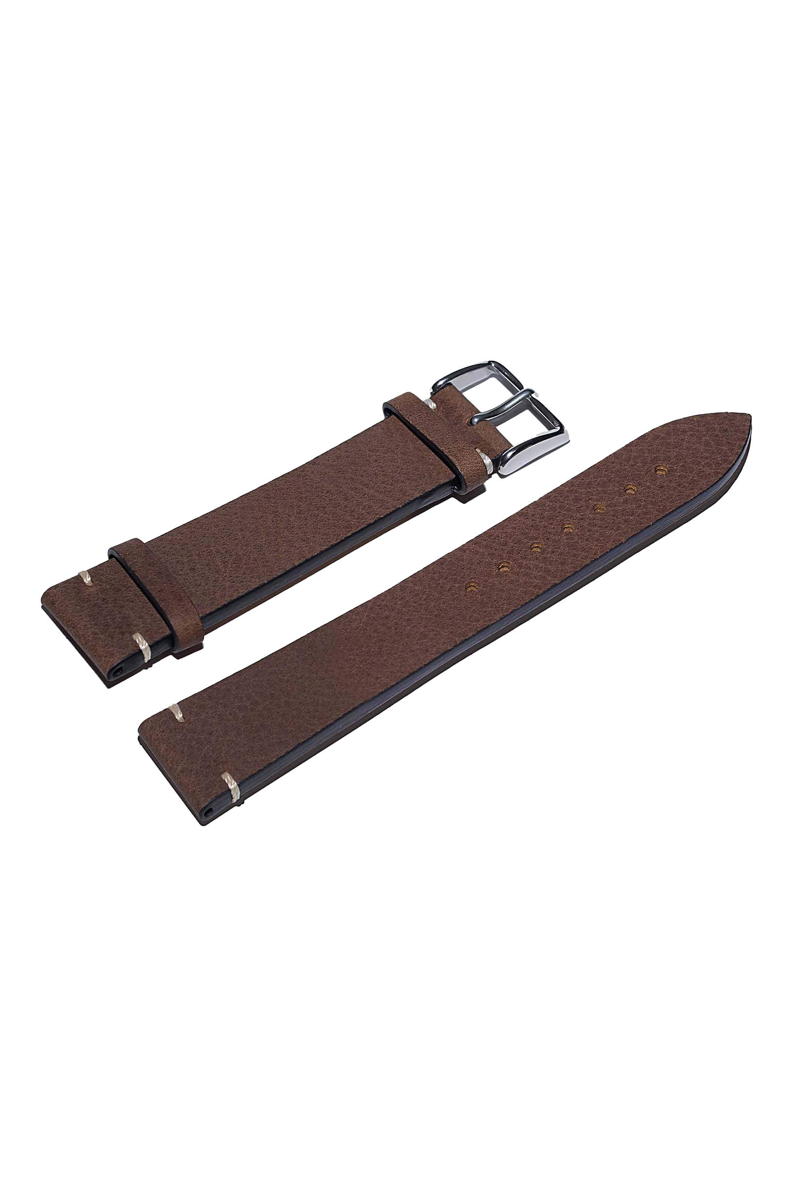 Poljot International fine cowhide leather strap - brown