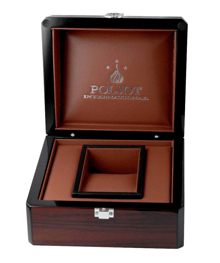 Poljot International drevená krabička