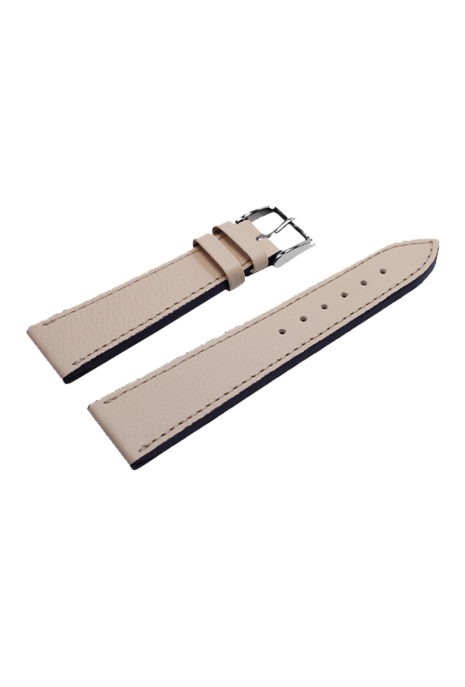 Poljot International grained calfskin strap - beige