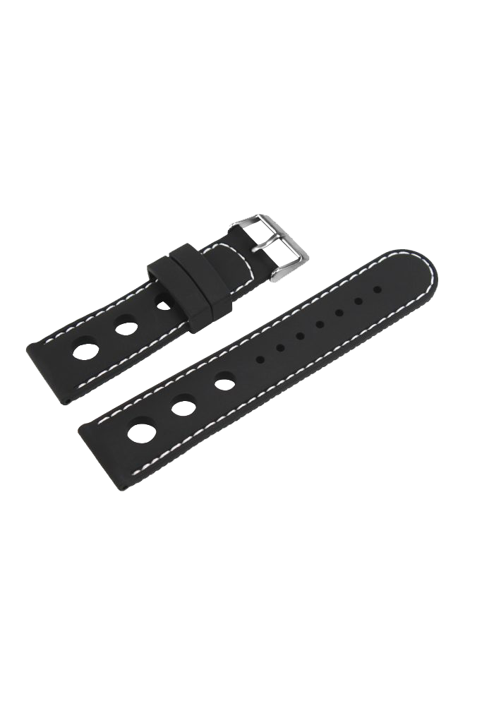 Poljot International rubber strap - black