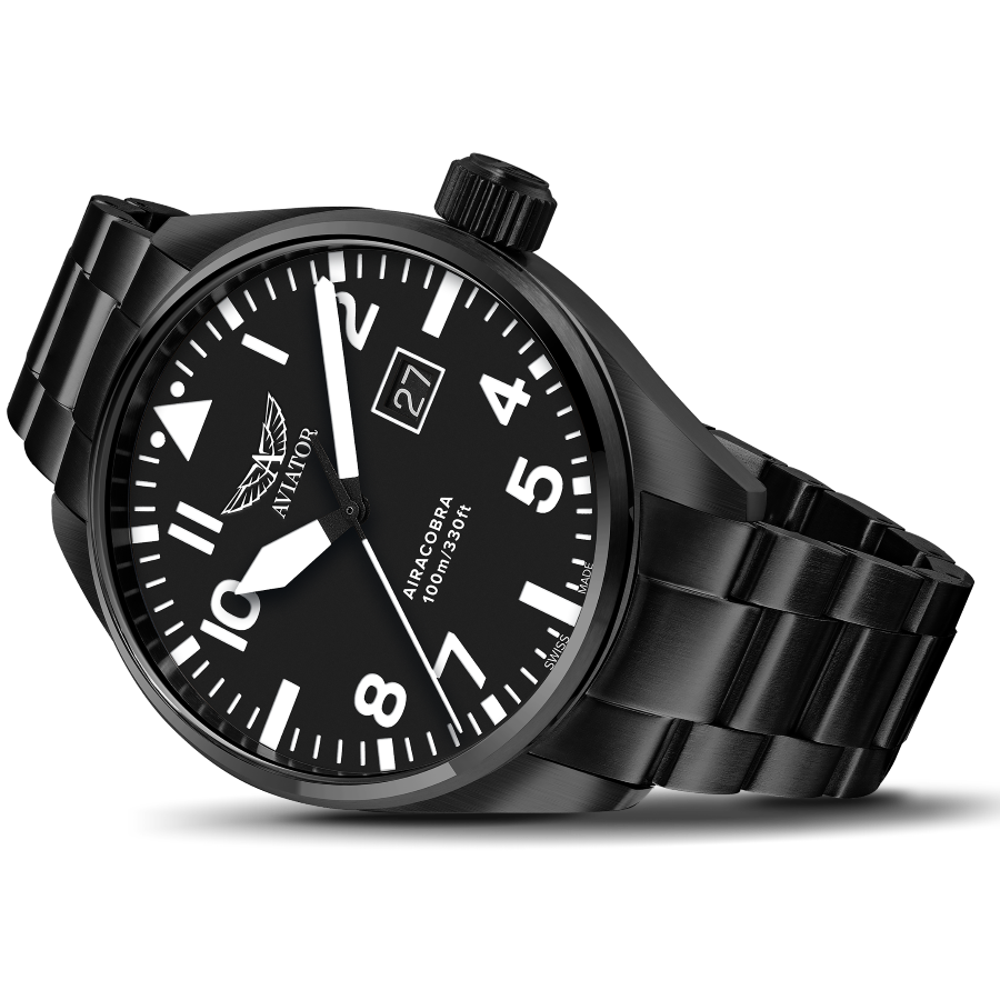 Hodinky AVIATOR SWISS AIRACOBRA P42 V.1.22.5.148.4