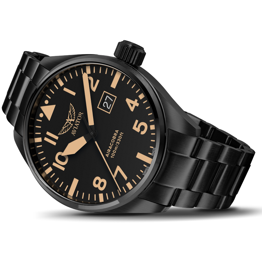 Hodinky AVIATOR SWISS AIRACOBRA P42 V.1.22.5.157.4