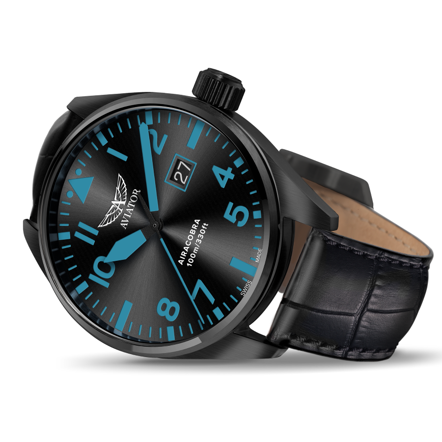 Hodinky AVIATOR SWISS AIRACOBRA P42 V.1.22.5.188.4