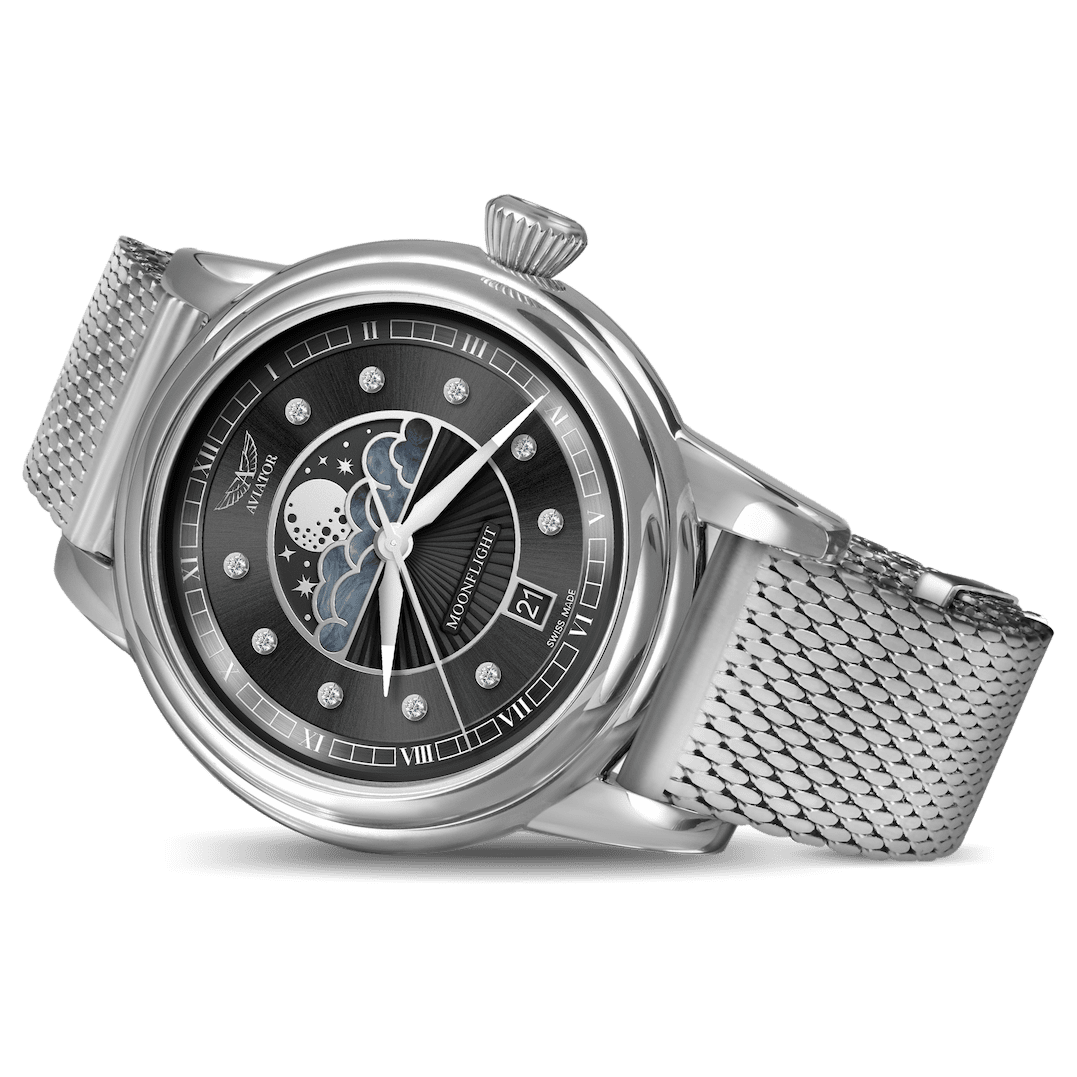 Hodinky Aviator Swiss DOUGLAS MOONFLIGHT V.1.33.0.381.4