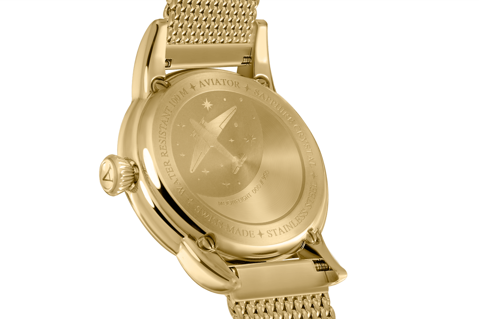 HODINKY AVIATOR SWISS DOUGLAS MOONFLIGHT V.1.33.1.343.4