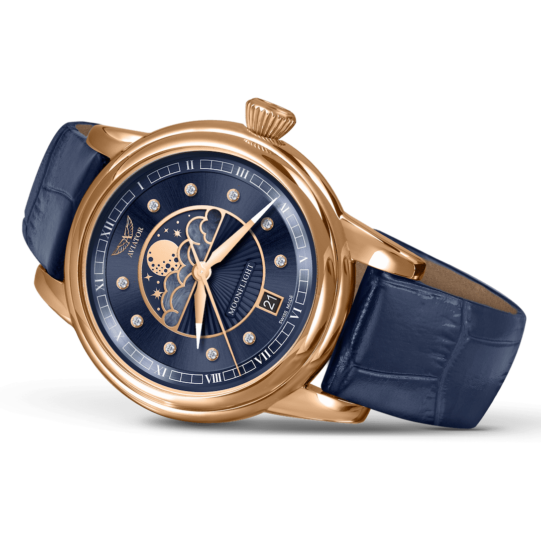 Hodinky Aviator Swiss DOUGLAS MOONFLIGHT V.1.33.2.380.4