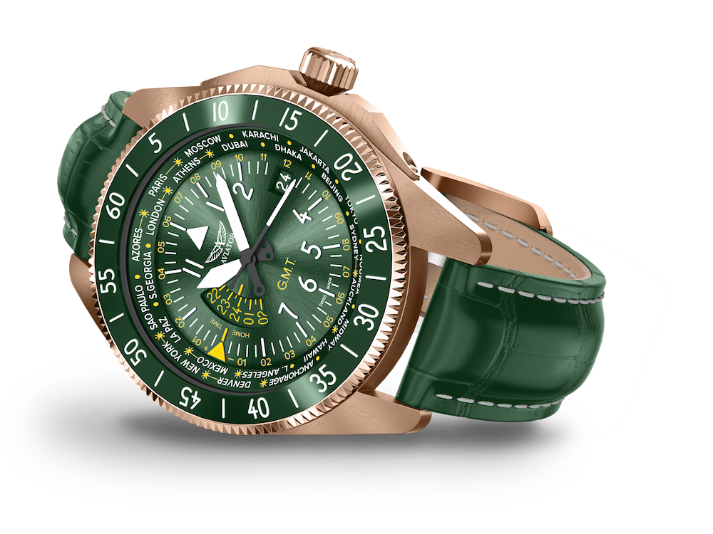 Hodinky AVIATOR SWISS AIRACOBRA GMT V.1.37.2.309.4