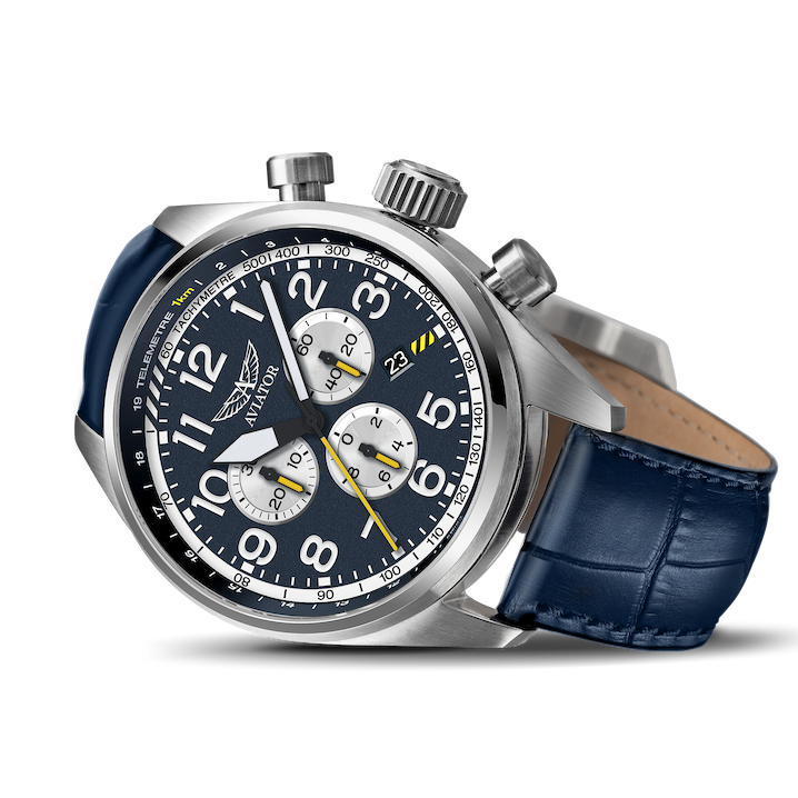 AVIATOR SWISS AIRACOBRA P45 CHRONO V.2.25.0.170.4 watch