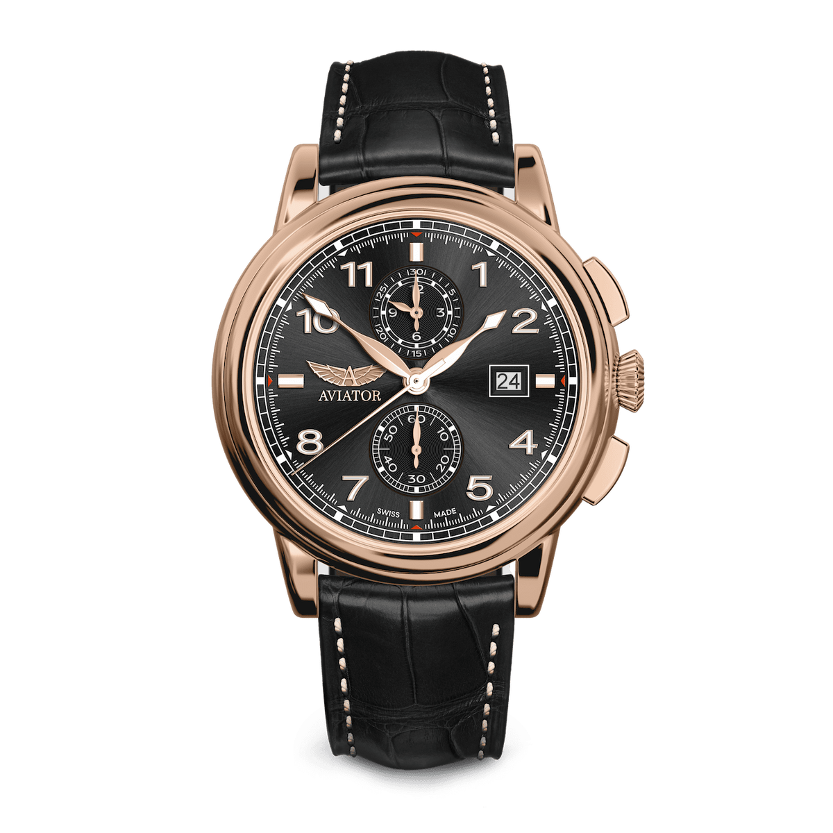 AVIATOR SWISS Douglas DC-3 Chronograph Watch V.2.45.2.406.4