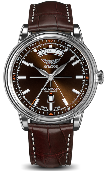 Hodinky AVIATOR SWISS Douglas day-date V.3.20.0.140.4