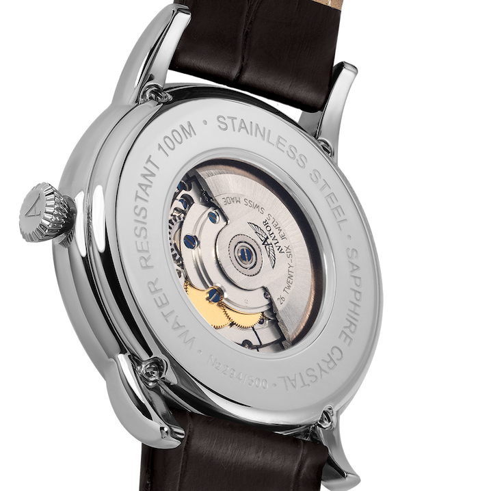 AVIATOR SWISS Douglas day-date watch V.3.20.0.140.4