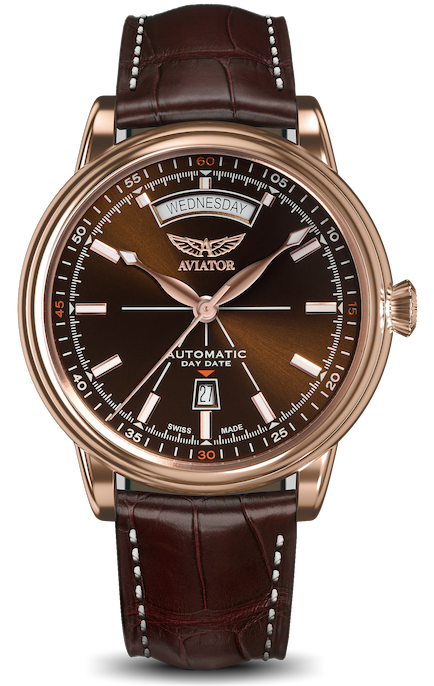 Hodinky AVIATOR SWISS Douglas day-date V.3.20.2.226.4