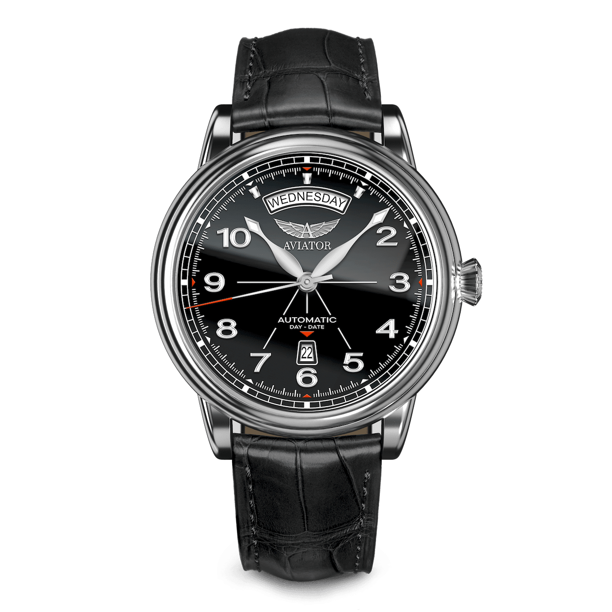 Watch AVIATOR SWISS Douglas day-date 45 V.3.44.0.397.4