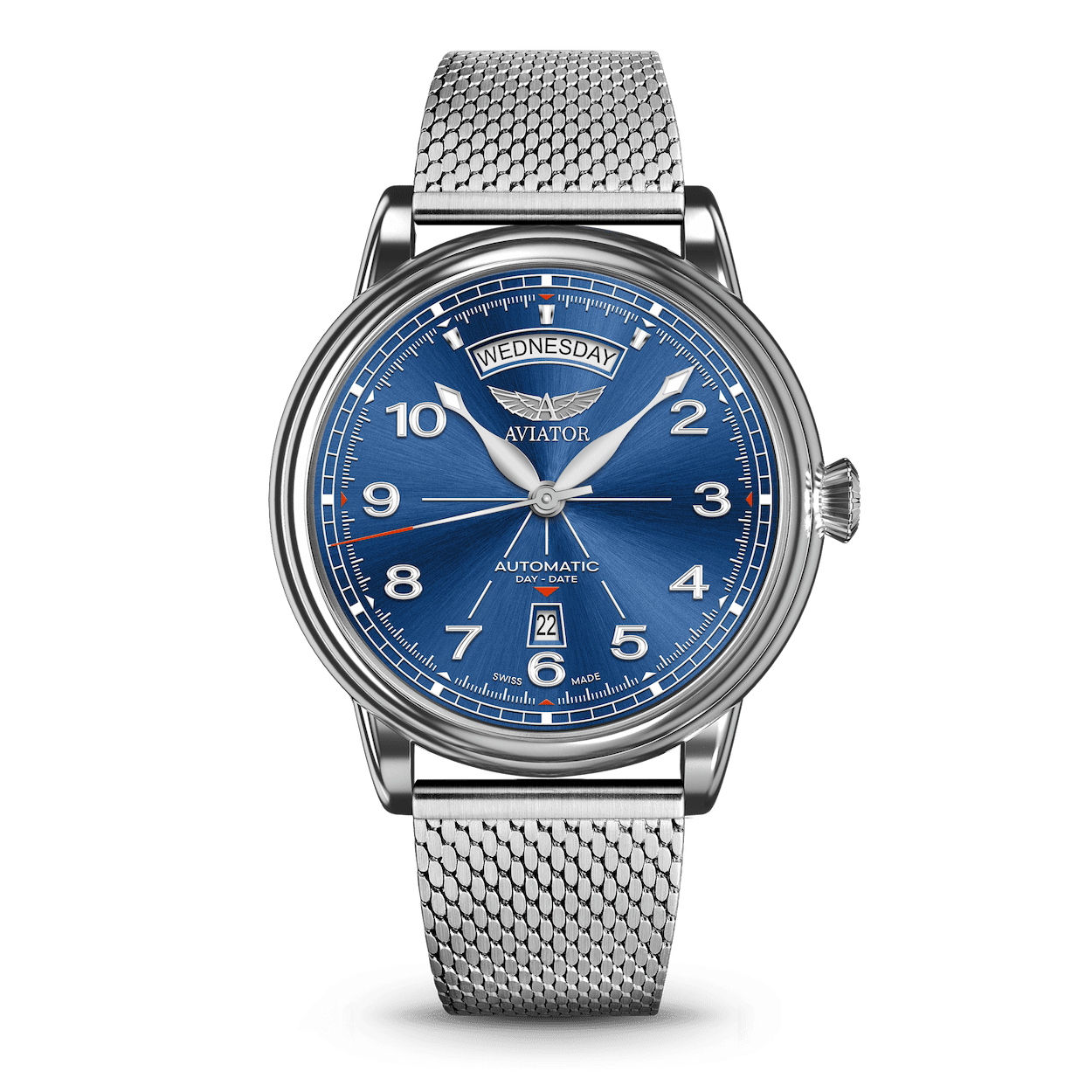 Watch AVIATOR SWISS Douglas day-date 45 V.3.44.0.401.4