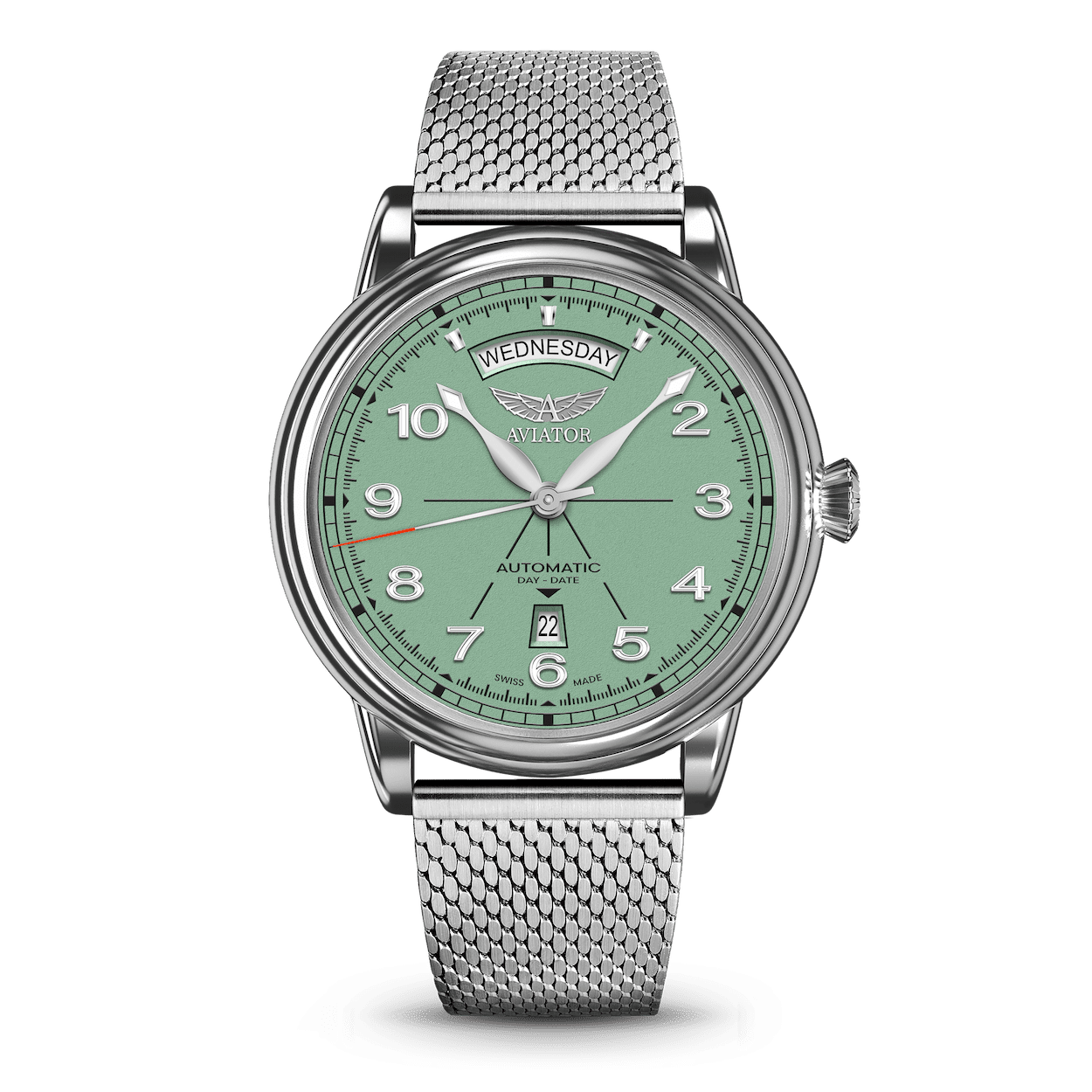 AVIATOR SWISS Douglas day-date 45 V.3.44.0.403.4 watch