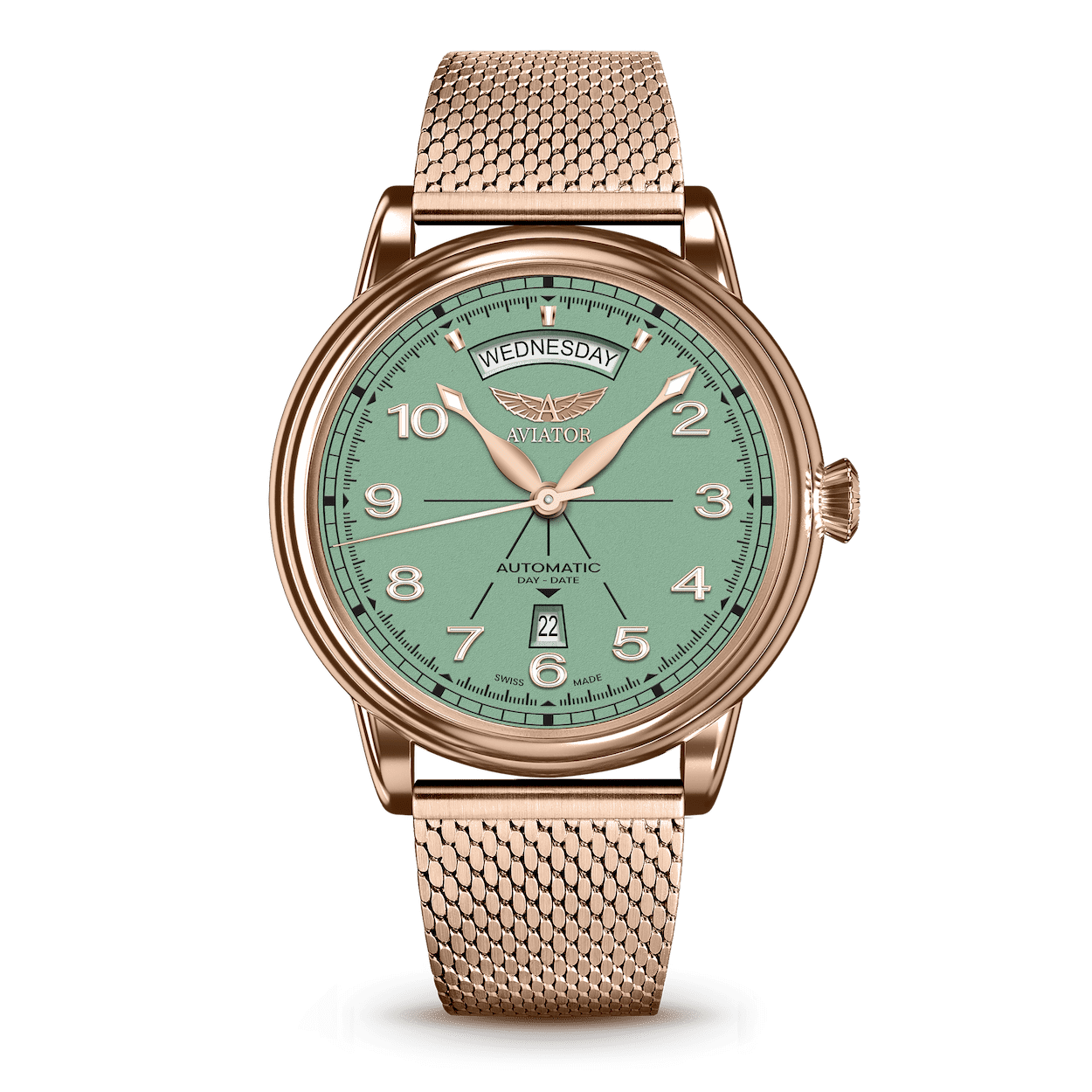 AVIATOR SWISS Douglas day-date 45 V.3.44.2.404.4 Watch