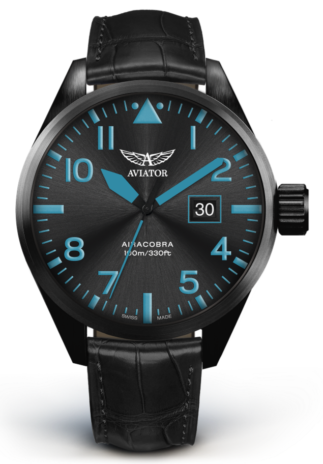 Hodinky AVIATOR SWISS AIRACOBRA P42 V.1.22.5.188.4