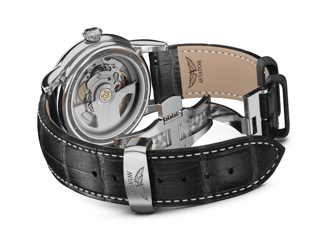 AVIATOR SWISS Douglas day-date 41 watch V.3.35.0.274.4