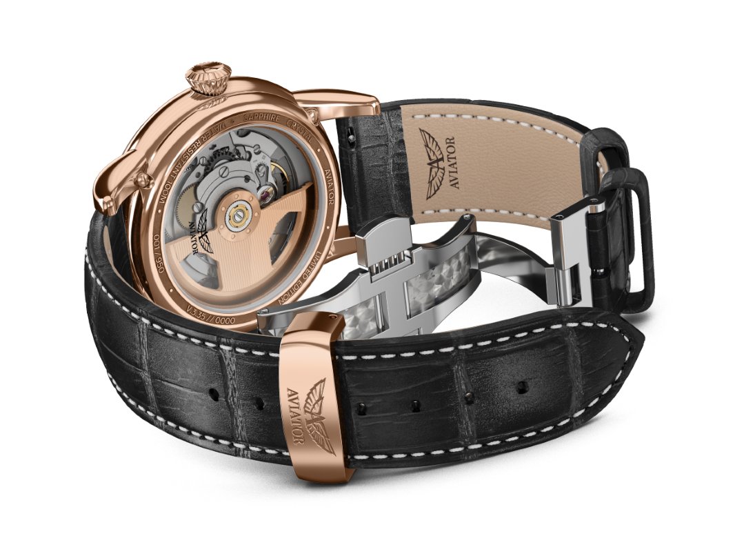 AVIATOR SWISS Douglas day-date 41 V.3.35.2.275.4 watch