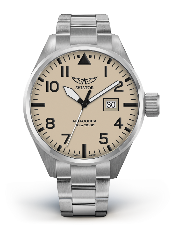 Hodinky AVIATOR SWISS AIRACOBRA P42 V.1.22.0.190.4