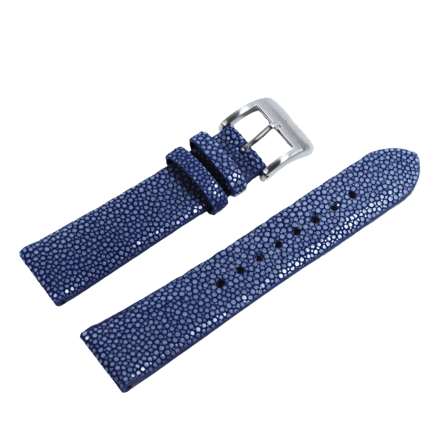 Alexander Shorokhoff remienok z pravej kože raje - modrý