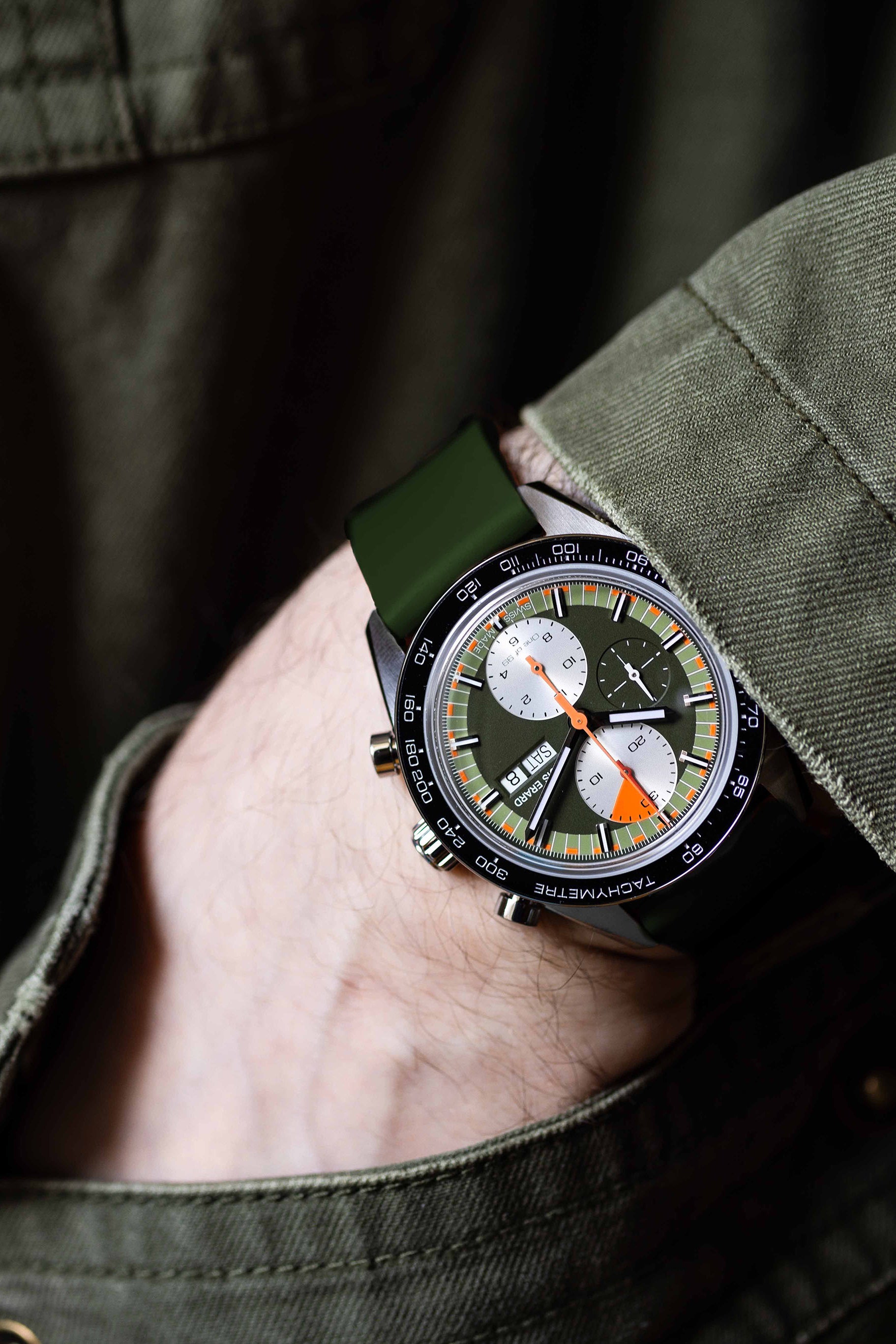 Louis Erard 2300 Sport Chronograph Khaki Watch