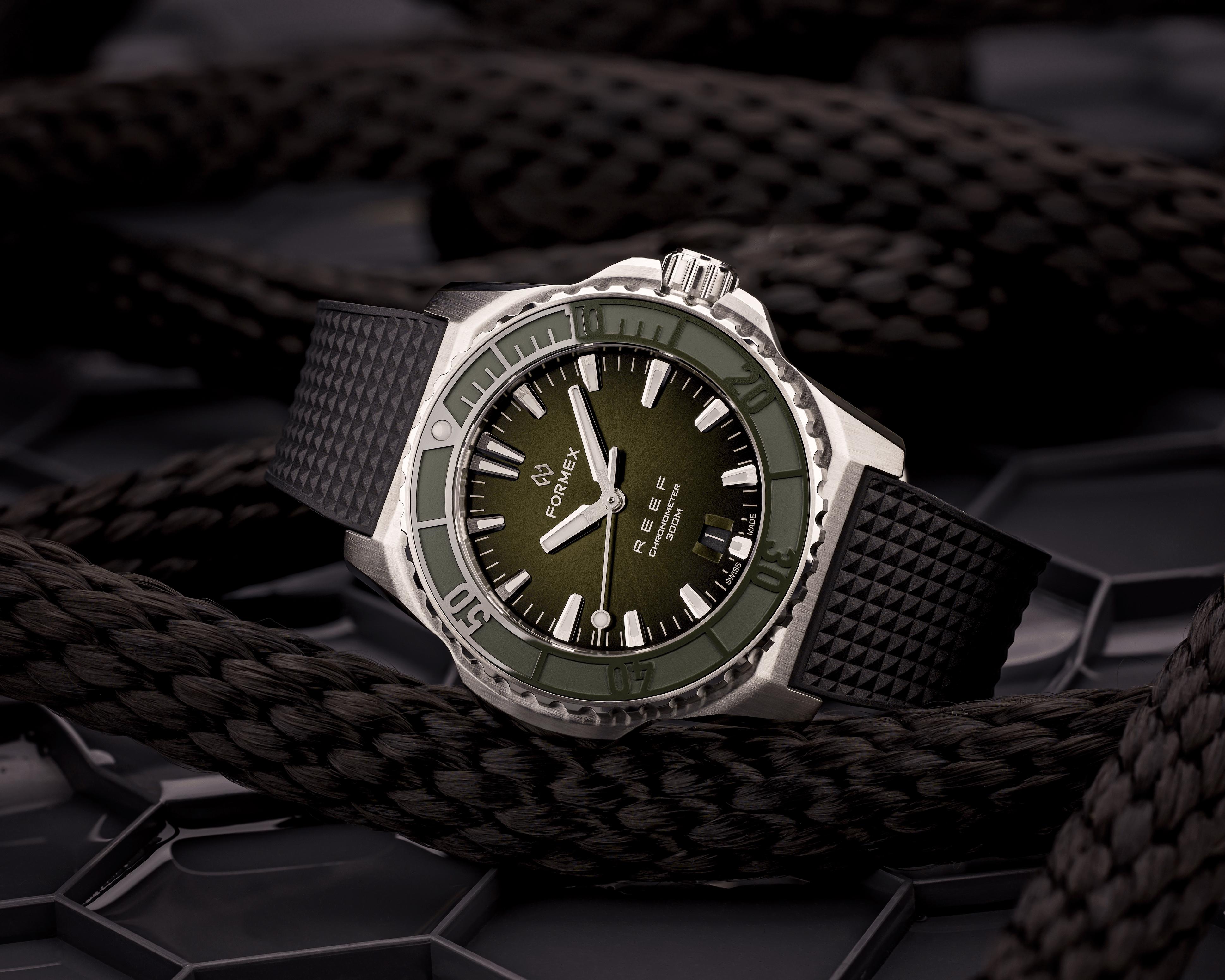 Hodinky Formex Reef 42 mm - Zelená