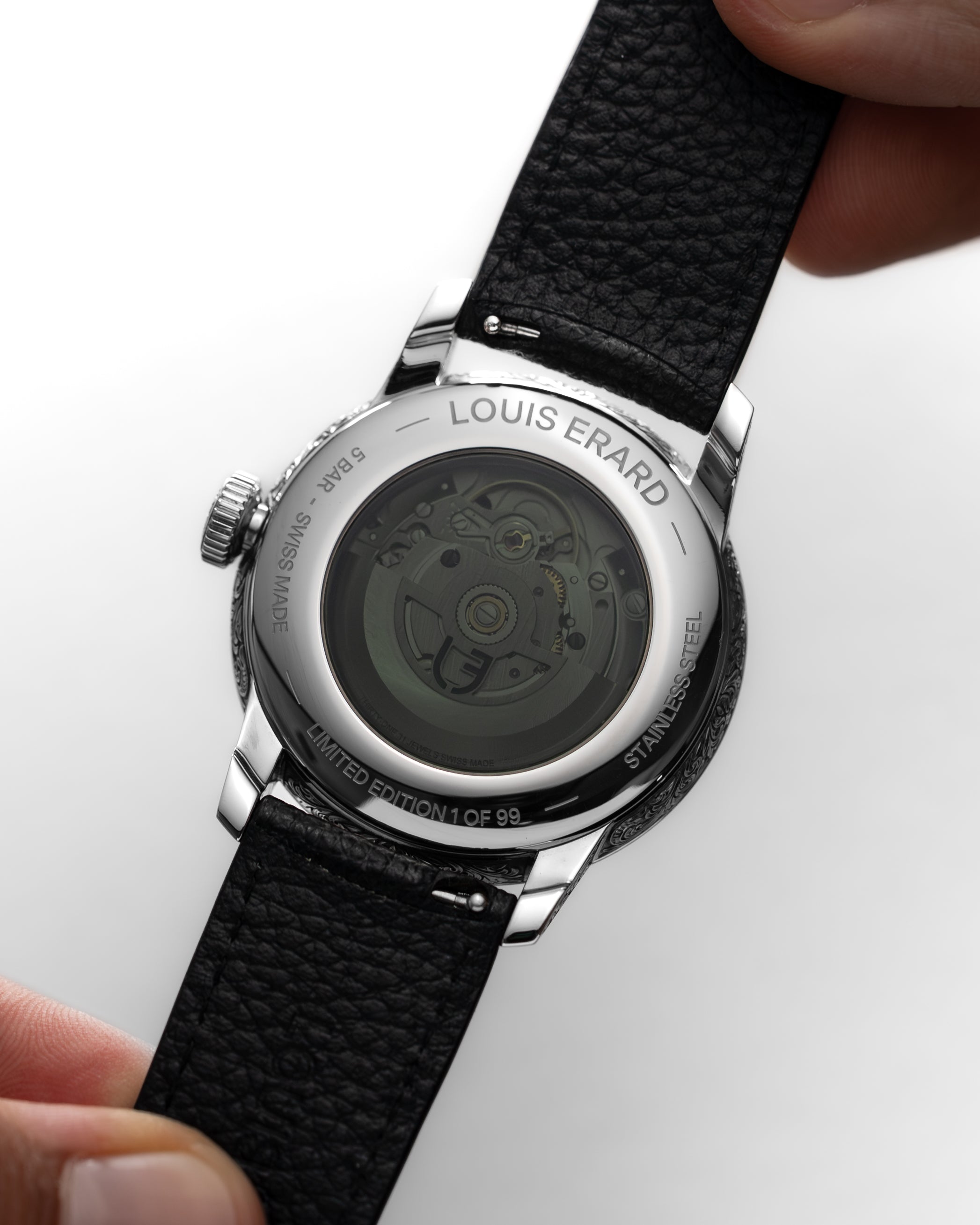 Louis Erard Hand-Engraved Watch