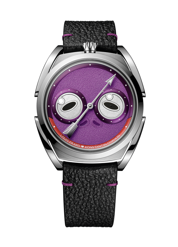 Louis Erard x KONSTANTIN CHAYKIN UNFROGETTABLE Purple Watch
