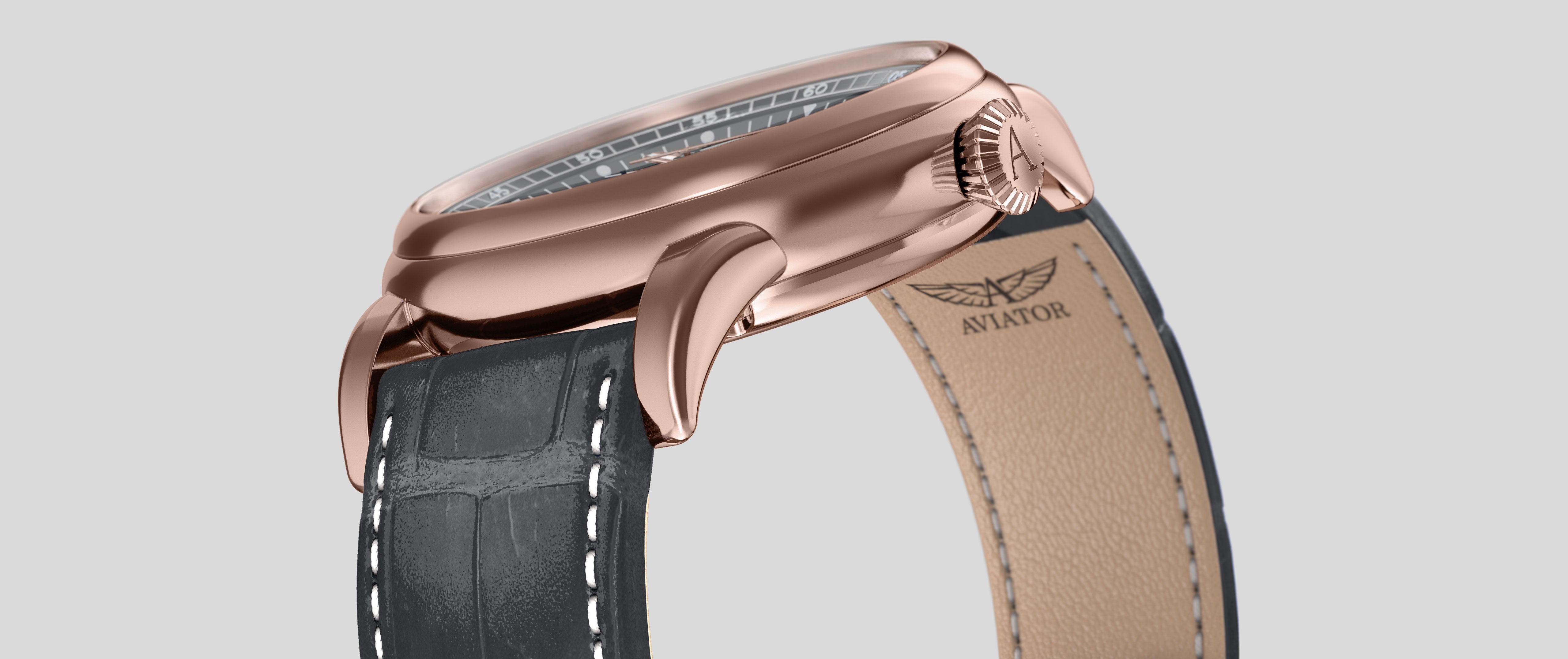 AVIATOR SWISS Douglas day-date 41 V.3.35.2.283.4 watch